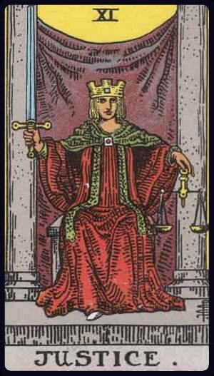 Justice tarot meaning explained: truth, fairness, accountability, reversed meaning, love, career, money, and reflection questions.