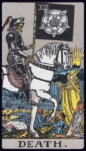 Death tarot meaning explained: transformation, endings, renewal, reversed meaning, love, career, and practical reflection questions.