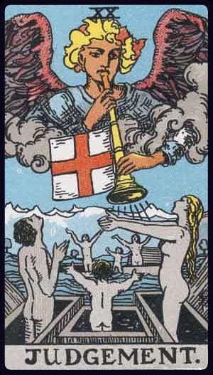 Judgement tarot meaning explained: awakening, reflection, renewal, love, career, reversed meaning, and self-reflection questions.